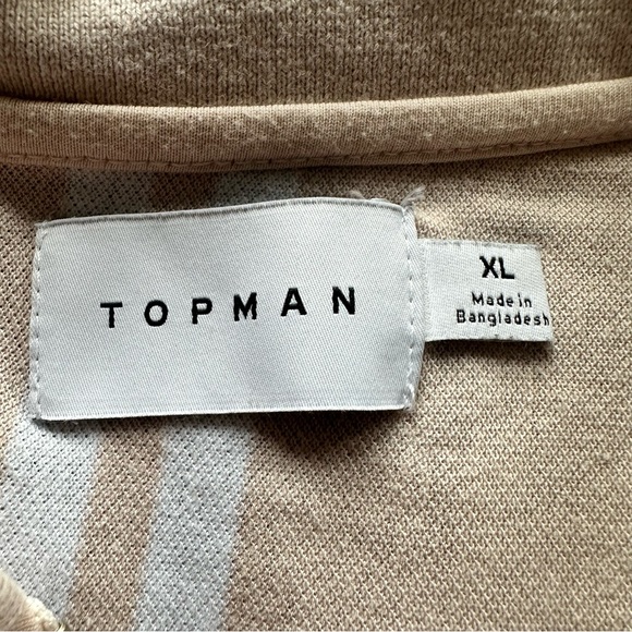 TOPMAN PINK STRIPED SHORT-SLEEVE DRESS SHIRT - XL - Picture 4 of 6